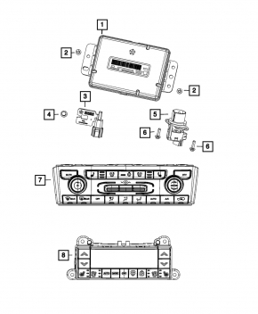 Chassis Brain Box Temperature Jeep Grand Cherokee WL 21-25