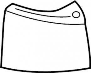 Right bumper fang for Infiniti FX35 FX45 03-08
