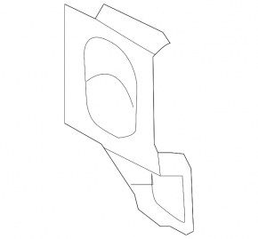 Front bumper reinforcement bracket left VW Touareg 11-14