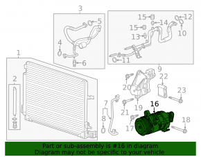 Air Conditioning Compressor Cadillac CTS 14-3.6 447280-9680