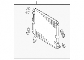 Lexus LX 98-07 air conditioner condenser radiator