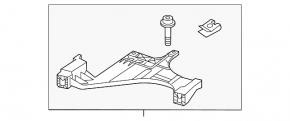 Front bumper mount under the headlight, inner right, Audi A4 B8 13-16 rest