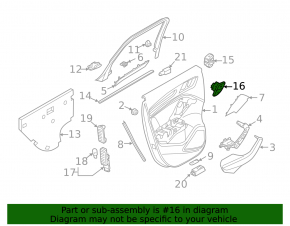 Rear left door lock button for Audi A3 8V 15-20