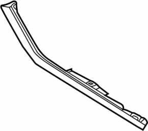 Left side console trim for Infiniti FX35 FX45 03-06 chrome