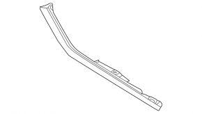 Left side console trim for Infiniti FX35 FX45 03-06 chrome