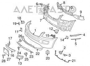 Headlight washer nozzle cover right Mercedes W164 ML