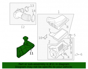 Air intake for Ford Mustang mk6 15-23 2.3T