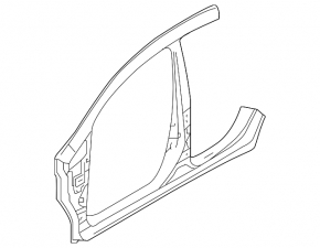 Body pillar center left Nissan Versa Note 13-19