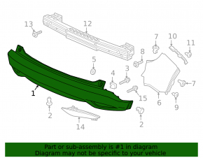 Rear bumper bare Honda HR-V 19-22