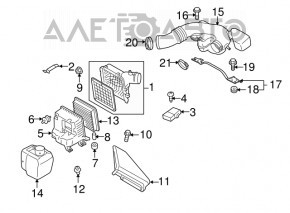 Air duct Subaru Outback 10-14 3.6