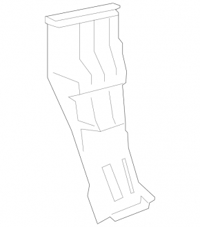 Right rear bumper mount for Mercedes W221 06-13