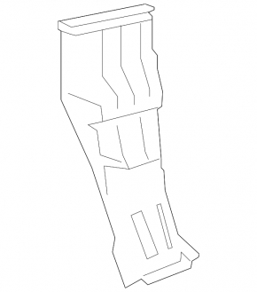 Right rear bumper mount for Mercedes W221 06-13
