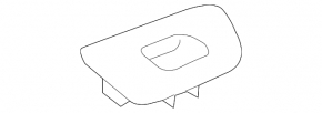 Volvo XC60 18-26 rear left window lift control trim, brown
