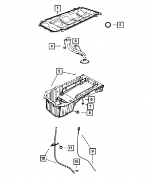 Oil pan Dodge Challenger 09-23 5.7 EZH