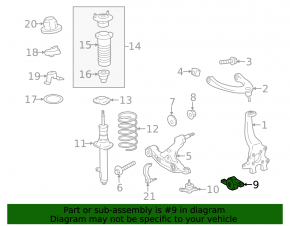 Silent block of the front arm rear Lexus IS 06-13