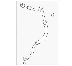 Air conditioning pipe compressor-heater Audi A6 C7 16-18 2.0T