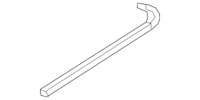 Lower rear left window molding Audi A6 C7 12-18 chrome