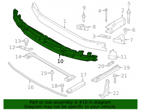 BMW X1 F48 20-22 Front Bumper Absorber