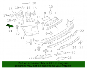 BSM Blind Spot Sensor Bracket Left BMW X5 G05 19-23