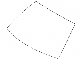 Windshield BMW 5 F10 14-16 for projection, sand
