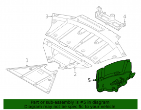Rear right underbody protection BMW i4 22-26