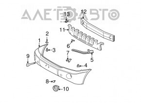 Front Bumper Tow Hook Cap Right Lexus RX300 RX330 RX350 04-09