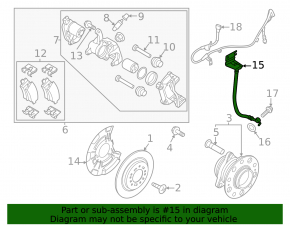 Rear left brake hose Kia Sportage 23-26 HEV AWD