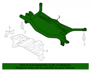 Rear subframe for VW Beetle 12-19