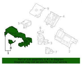 BMW X7 G07 19-22 BASIS Trunk Fuse Box