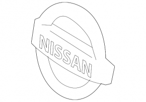 Nissan Pathfinder 17-20 rest grille emblem
