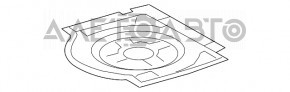 Lexus RX350 RX450h 10-15 spare tire cover, fabric