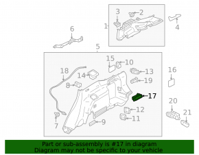 Mitsubishi Outlander 22-25 rear right seat lowering handle, black, with cable