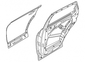 Bare rear right door Genesis GV80 21-26