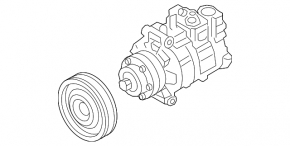 Audi Q5 80A 21-24 MHEV Air Conditioning Compressor