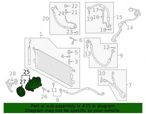 Audi Q5 80A 21-24 MHEV Air Conditioning Compressor