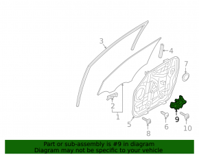 Front left window lift motor Hyundai Tucson 16-21 without auto