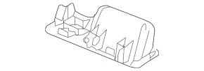 Acura MDX 14-20 interior trunk door handle under the button