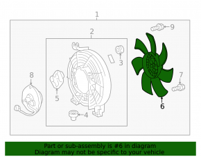 Lexus LX570 08-21 Cooling Fan Impeller