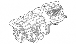 Heater housing bare Porsche Panamera 10-16