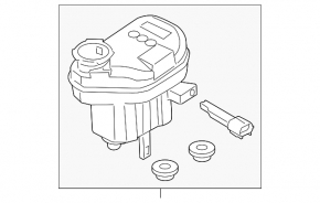 Master brake cylinder with reservoir Ford Explorer 13-12