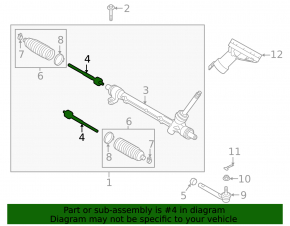 Steering rod left Mazda CX-30 20-