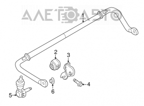 Rear stabilizer bar Ford C-max MK2 13-18 22mm