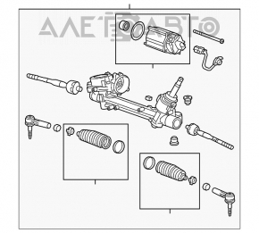 Steering rack Chevrolet Malibu 13-15