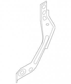 Lower right wing bracket VW Jetta 19-