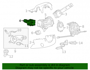 Steering column switch left Cadillac CTS 14-