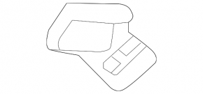 Right headlight washer nozzle mount for Volvo XC90 16-26