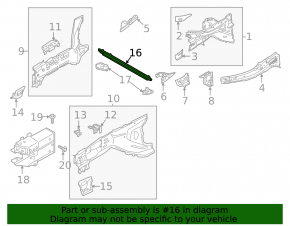 Windscreen wiper bracket Volvo V90 17-22 usa