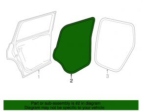 Door seal rear left VW Atlas 18-24