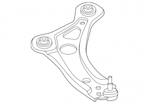 Lower front right control arm for Nissan Kicks 25-26