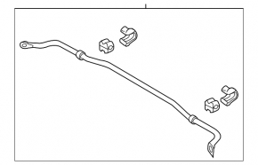 Rear stabilizer Hyundai Sonata 11-12 hybrid